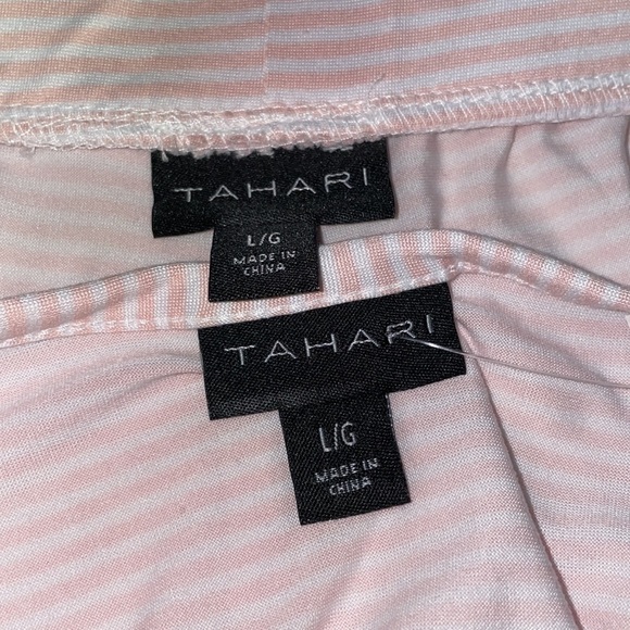 LAST ONE!! New Tahari Women’s Tank Top & Shorts 2 Piece Pajamas Set PJs Large - Picture 6 of 15